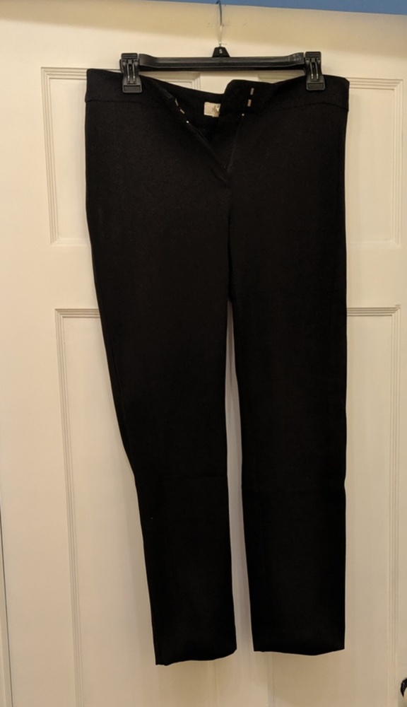 Black straight cut work pants